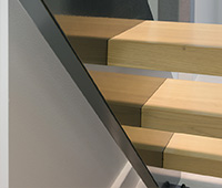 Buche Treppen, Edelstahl Geländerstäbe ENERGY solutions