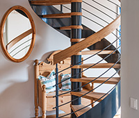 Spindeltreppe aus Eiche ENERGY Solutions