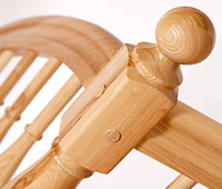 Openwork stringer stairs with the bend at the entrance and with the winding ENERGY solutions