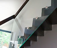 Beispiel Treppengeländer aus Glas