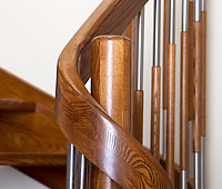 Openwork stringer stairs with band-shaped railings + balusters ENERGY solutions