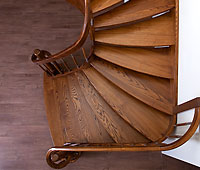 Openwork stringer stairs with band-shaped railings + balusters ENERGY solutions